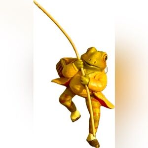 Toriart Anri Italy Beatrix Potter Mr. Jeremy Fisher Frog 1980 Ornament Figure